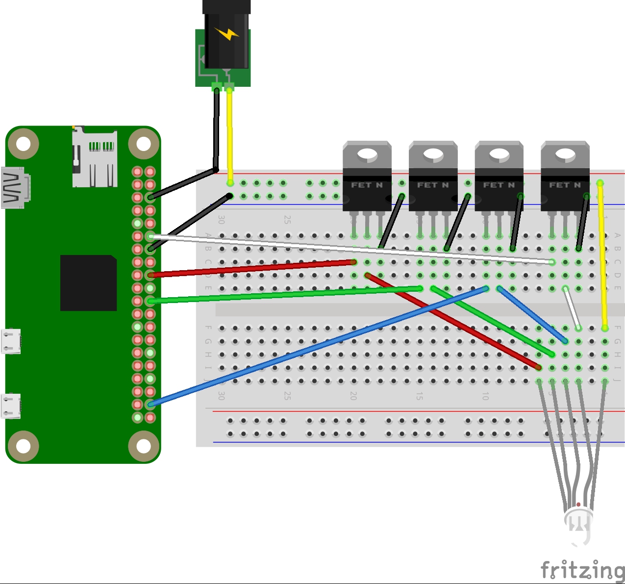 studie spole tilpasningsevne Control RGBW LED Strip with PWM - Easy Programming